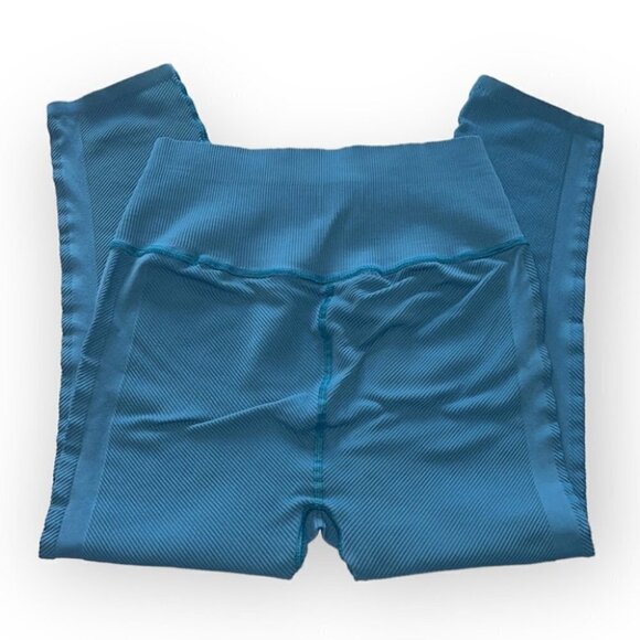 free People Blue High-Waist Free Throw Legging / Coastline size Large - Picture 6 of 12